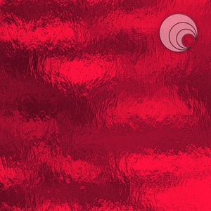 Oceanside 151RR-F Rough Rolled Cathedral Cherry Red 3mm
